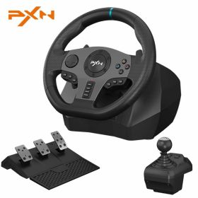 PXN V9 Volante PC Steering Wheel Gaming 270Â°/900Â° Racing Wheel for PS4/PS3/PC Windows 7,8,10,11/Switch/Xbox One/Xbox Series X/S