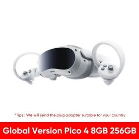 New Original PICO 4 VR Headset Support Eyes Tracking Facial Expression Capture 6Dof All-in-one Pico4 Pro VR Headset For SteamVR (Color: Global Pico 4 256GB)