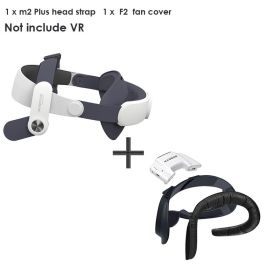 BOBOVR M2 Plus Elite Head Strap Compatible with Meta/Oculus Quest 2 ,Enhanced Comfort and Reduce Facial Press Quest2 Accessories (Color: SH-M2 plus-F2)
