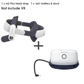 BOBOVR M2 Plus Elite Head Strap Compatible with Meta/Oculus Quest 2 ,Enhanced Comfort and Reduce Facial Press Quest2 Accessories (Color: SH-M2 plus-BD1)