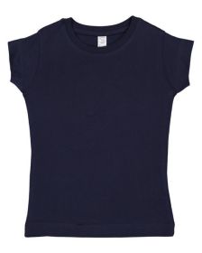 Toddler Girls Fine Jersey T-Shirt - CHILL - 2T (Color: NAVY, size: 3T)