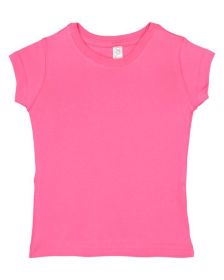 Toddler Girls Fine Jersey T-Shirt - CHILL - 2T (Color: HOT PINK, size: 4T)