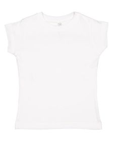 Toddler Girls Fine Jersey T-Shirt - CHILL - 2T (Color: White, size: 6-May)